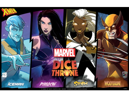 marvel dice throne x men iceman v psylocke v storm v wolverine
