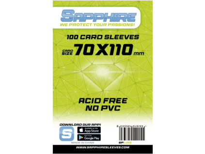 obaly na karty sapphire lime 70 x 110 mm 100 ks