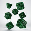 sada 7 kostek forest dice set zelena cerna