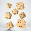 sada 7 kostek classic dice set bezova vinova 2