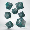 sada 7 kostek viking modern dice set mjolnir