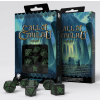 sada 7 kostek call of cthulhu zelena a cerna scth02