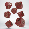 sada 7 kostek dragons modern dice set cervena a zlata rdra4c
