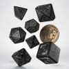 sada 7 kostek the witcher dice set geralt cerna a stribrna swge37