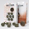 sada 7 kostek the witcher dice set triss zelena zlata swtr01