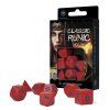 sada 7 kostek classic runic dice set cervena modra sclr07