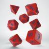 sada 7 kostek classic runic dice set cervena modra sclr07