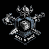 tricko se hernim motivem roll dice cerne unisex s 2