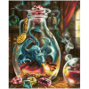 malovani podle cisel drak v lahvi der drache 40 x 50 cm 4