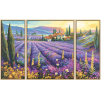 malovani podle cisel levandulove pole levandelfelder triptych 4