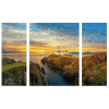 malovani podle cisel na pobrezi irska spa an irlands kusten triptych 2