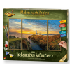 malovani podle cisel na pobrezi irska spa an irlands kusten triptych
