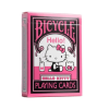 bicycle playing cards hello kitty black pink