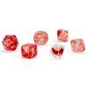sada 7 kostek chessex nebula red silver luminary