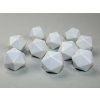 sada 10 kostek d20 prazdna blank bila 29036