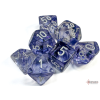 sada 7 kostek chessex nebula black white polyhedral 27408
