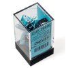sada 7 kostek chessex gemini black shell white 26446 2