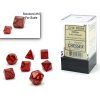 sada 7 mini kostek chessex glitter ruby gold 20504 2