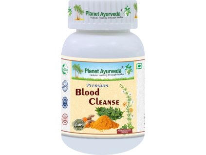 Premium Blood Cleanse – Čištění krve, Zdraví pokožky - 500 mg, 60 kapslí