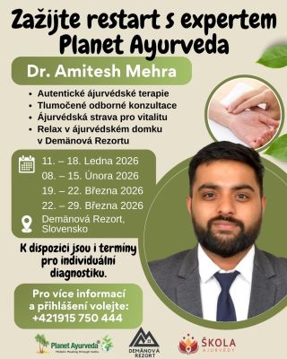 Autentické terapie, pulzní diagnostika a strava, která léčí. To vše vás čeká v Demänová Rezortu na Slovensku pod vedením...