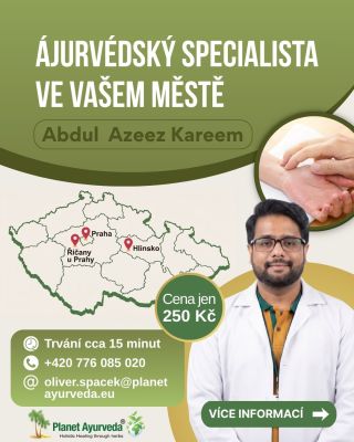 ✨ Ájurvédský specialista míří přímo za vámi! ✨ Chcete lépe porozumět svému tělu, podpořit vnitřní rovnováhu a zjistit, co...