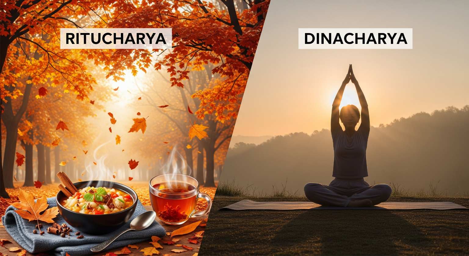Ritucharya (sezónní rutina) a Dinacharya (denní rutina)