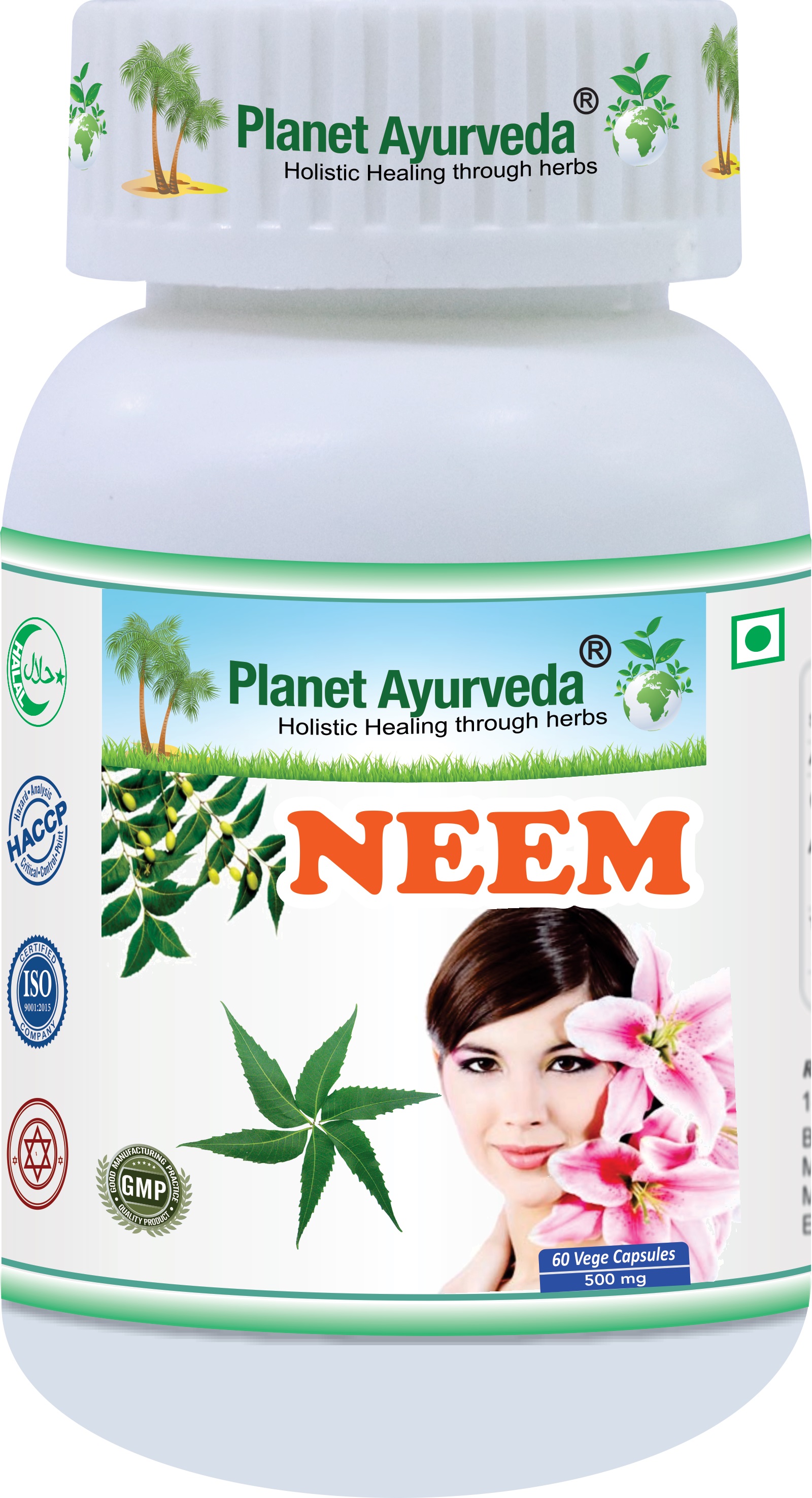 E-shop Neem - Detox, Kožné problémy - 500 mg, 60 kapsúl