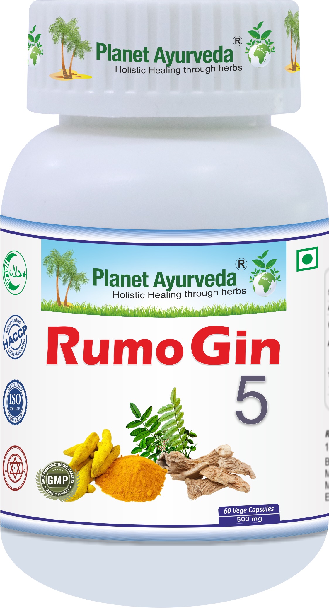 E-shop RumoGin5 - Kĺby, Zápaly - 500 mg, 60 kapsúl