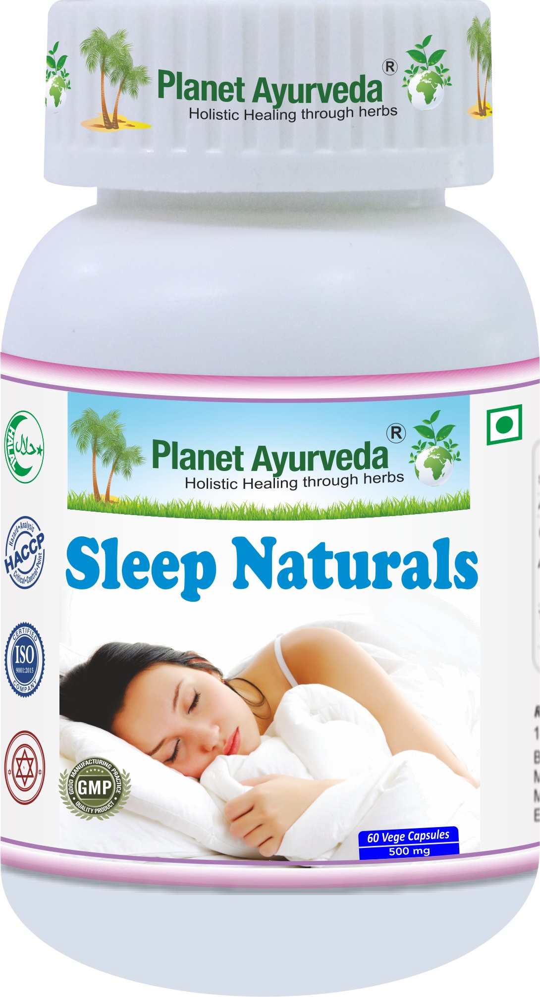 E-shop Sleep naturals - Poruchy spánku - 500 mg, 60 kapsúl