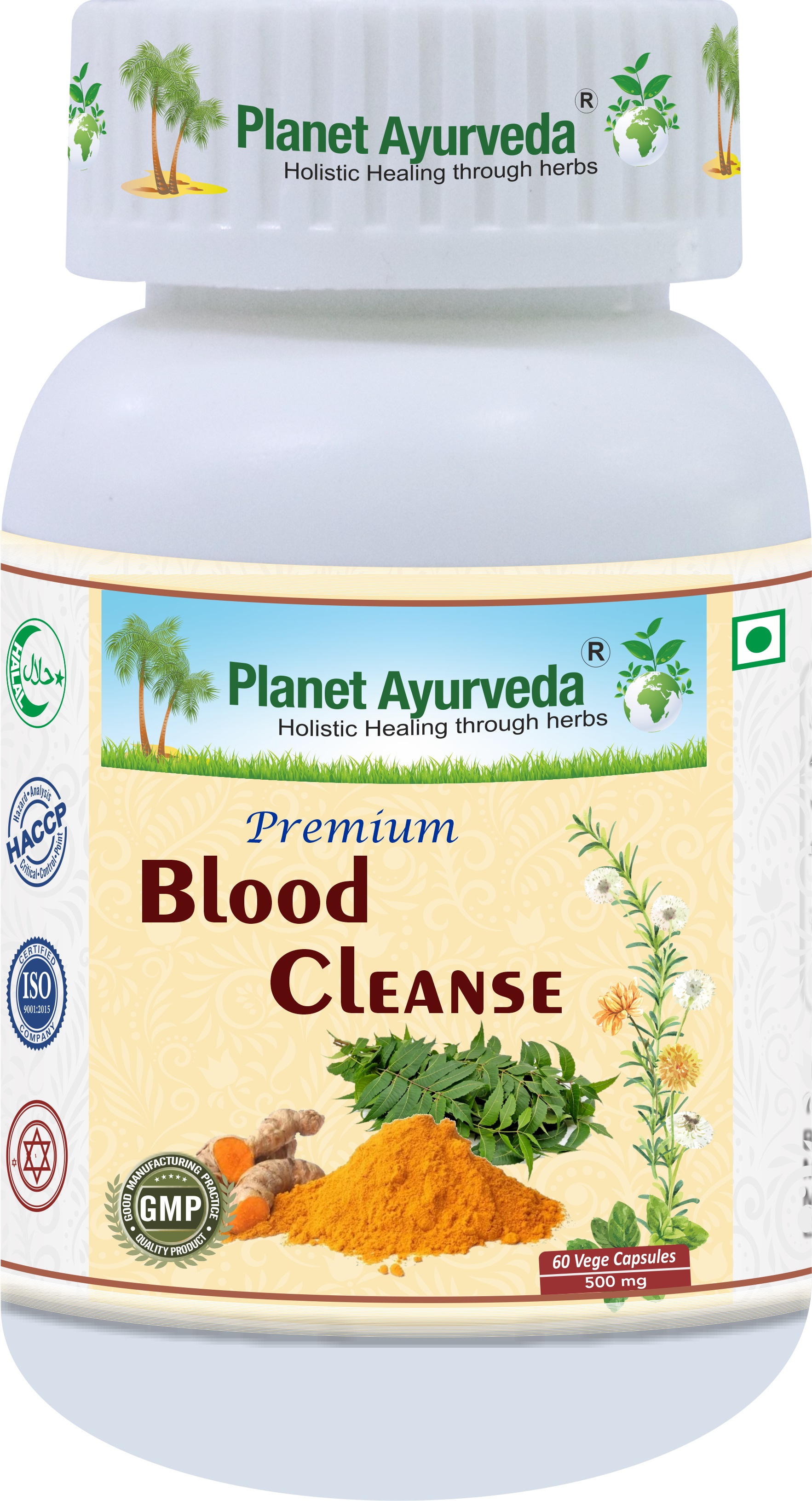E-shop Premium Blood Cleanse - Čistenie krvi, Zdravie kože - 500 mg, 60 kapsúl