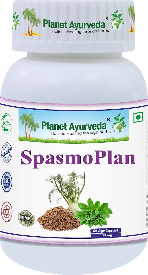 E-shop Spasmo Plan - Uvoľnenie od kŕčov, Spazmy - 500 mg, 60 kapsúl