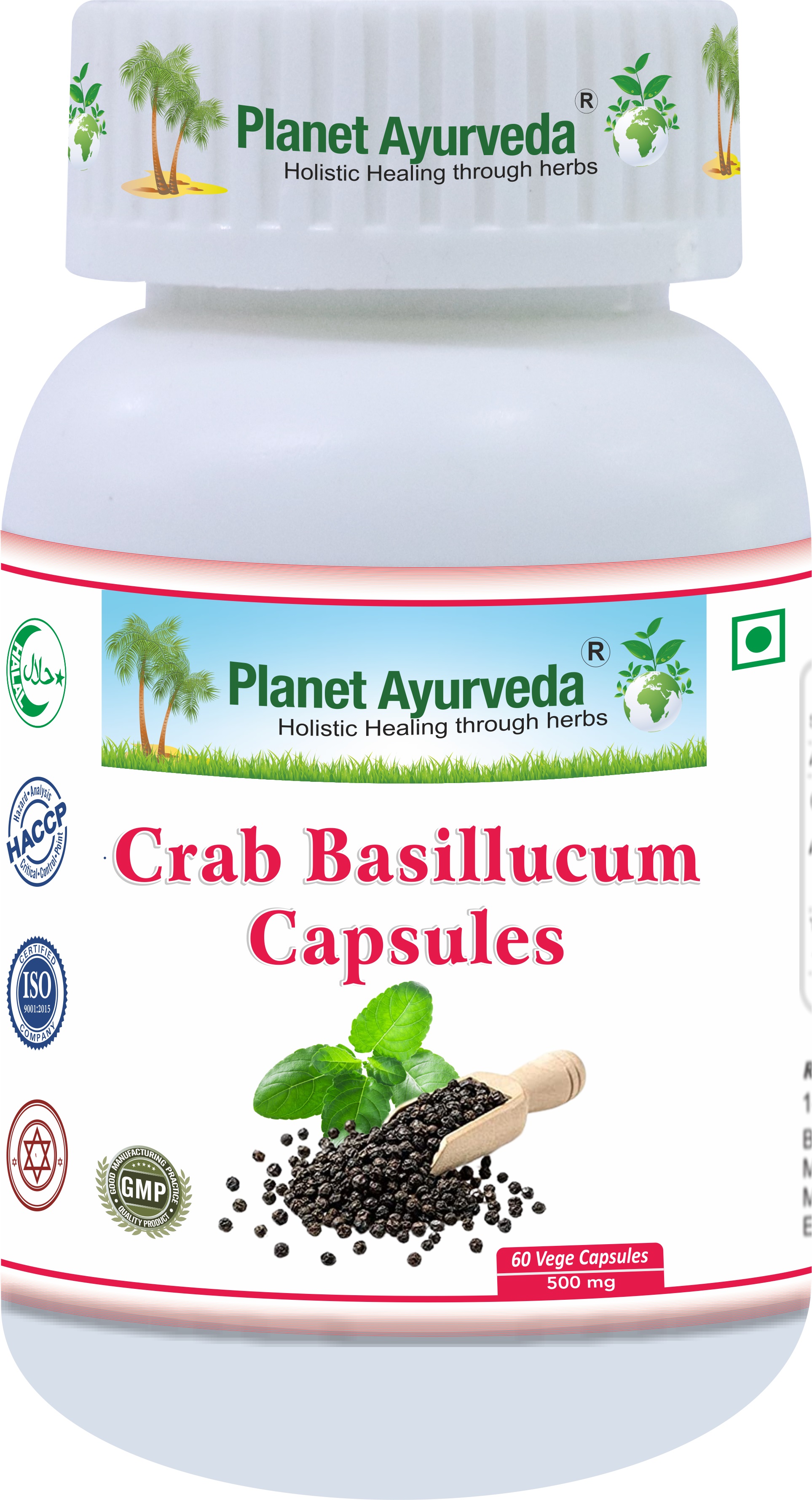 E-shop Crab Basillucum - Podpora imunity a dýchacích ciest - 500 mg, 60 kapsúl
