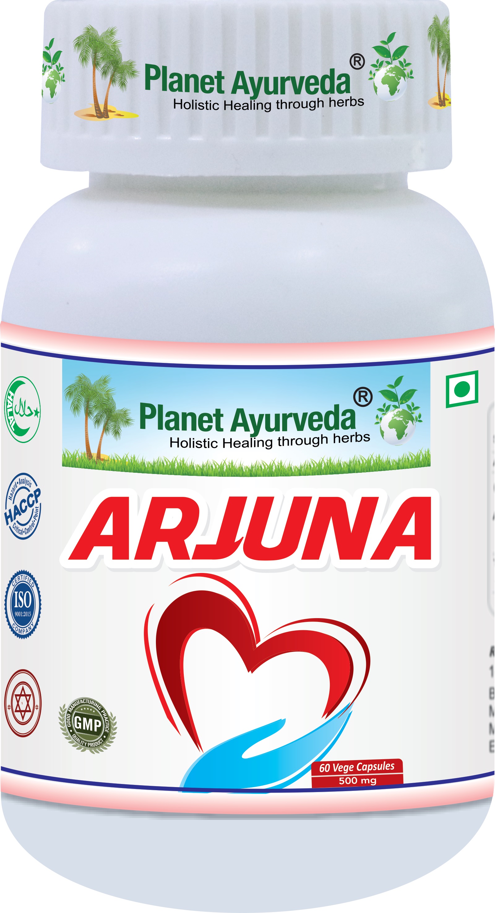 E-shop Arjuna - Srdce, Krvný tlak - 500 mg, 60 kapsúl