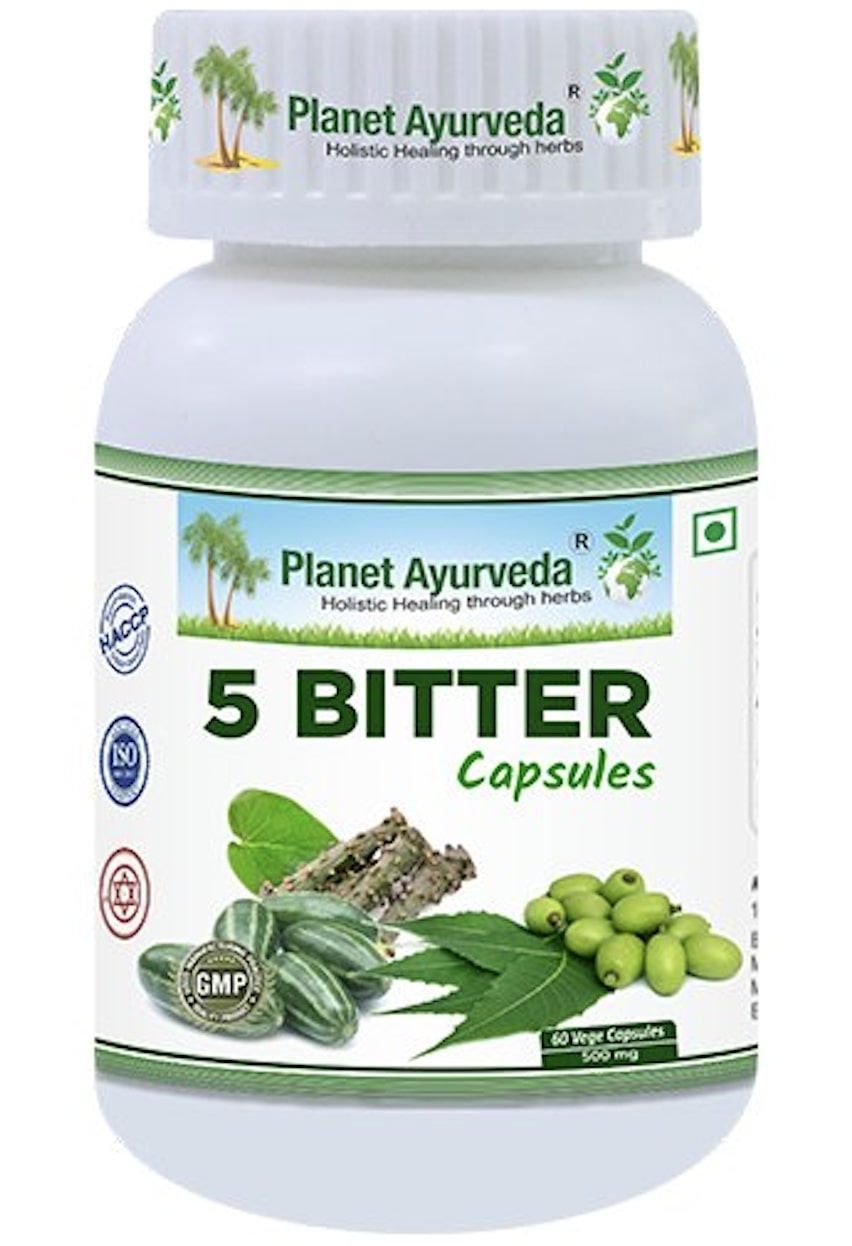 E-shop 5 Bitter - Detox, Imunita, Koža - 500 mg, 60 kapsúl