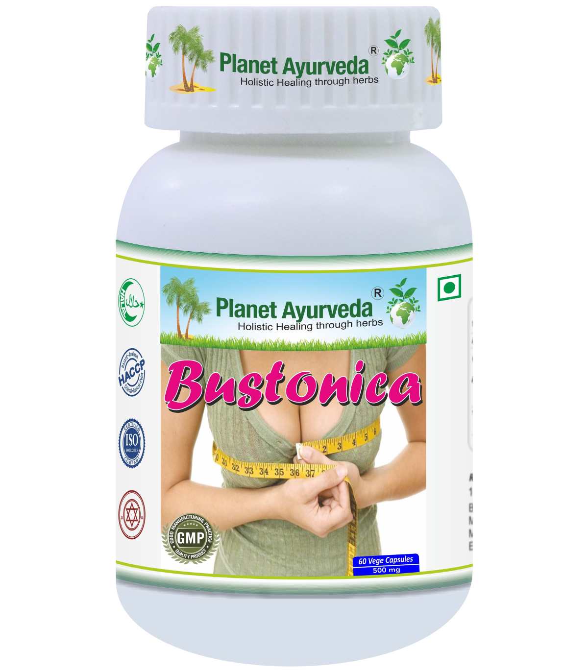 E-shop Bustonica - Poprsie, Pevnosť, Výživa tkanív - 500 mg, 60 kapsúl