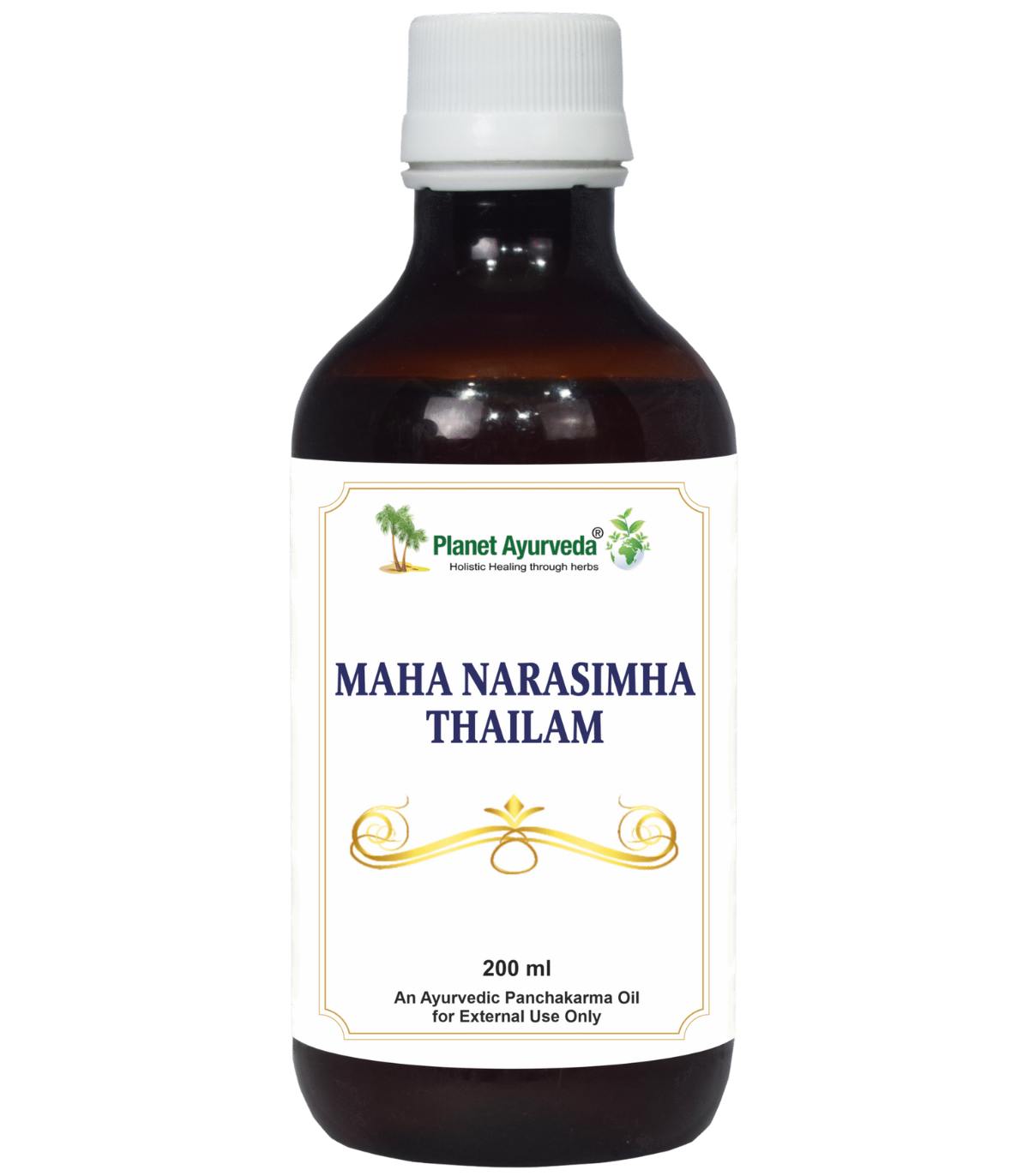 E-shop Maha Narasimha Thailam – Posilňujúci a regeneračný telový olej - 200 ml