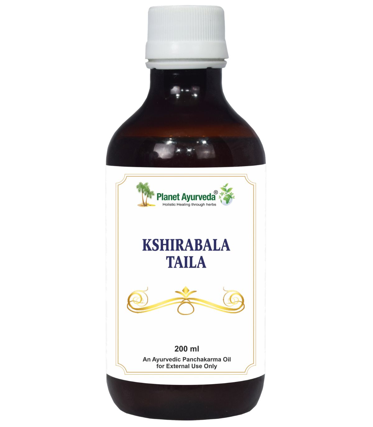 E-shop Kshirabala Thailam – Vyživujúci a posilňujúci olej na nervy a svaly - 200 ml