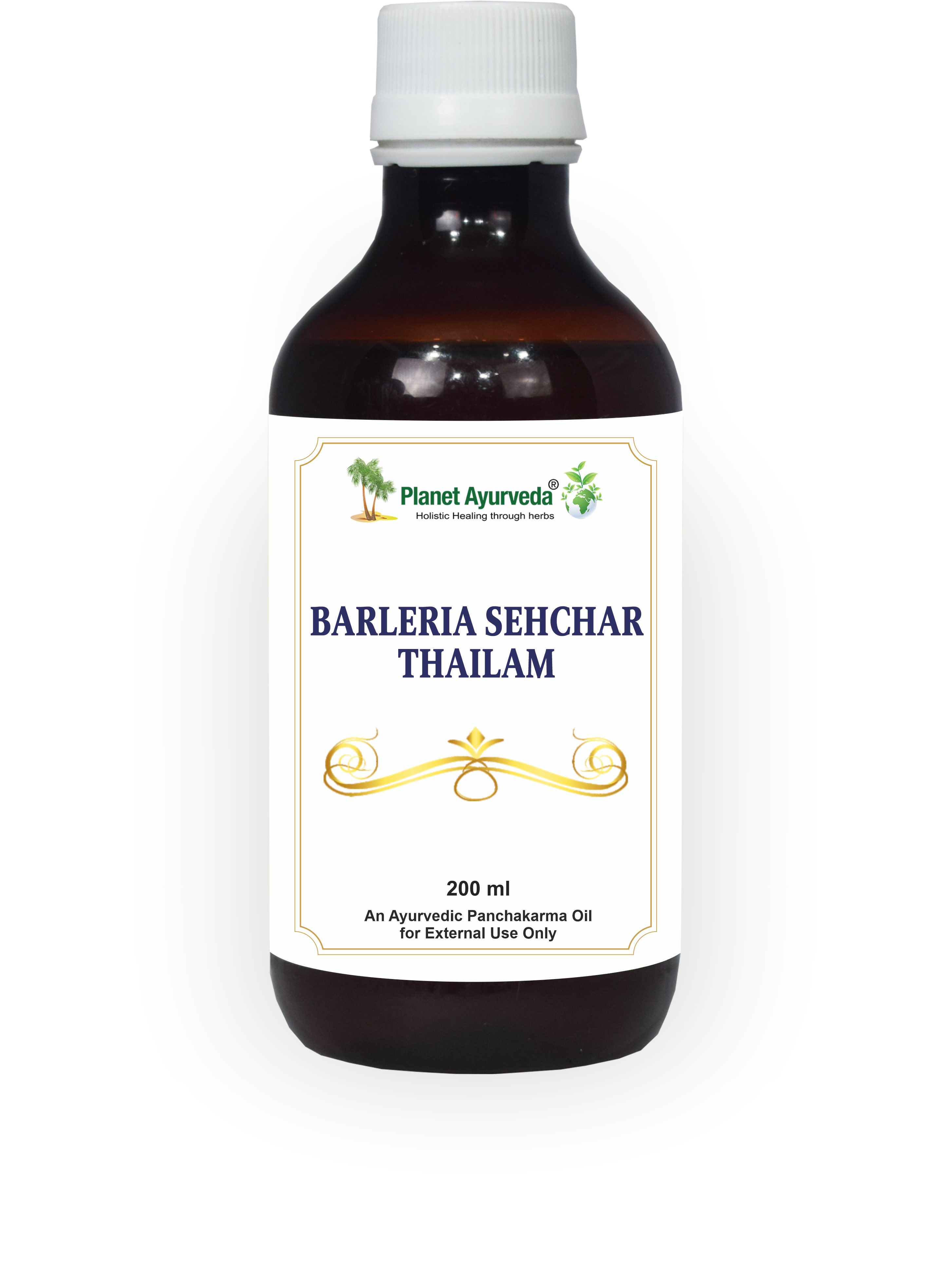 E-shop Barleria Sehchar Thailam - Uvoľňujúci olej pre kríže a nohy- 200 ml