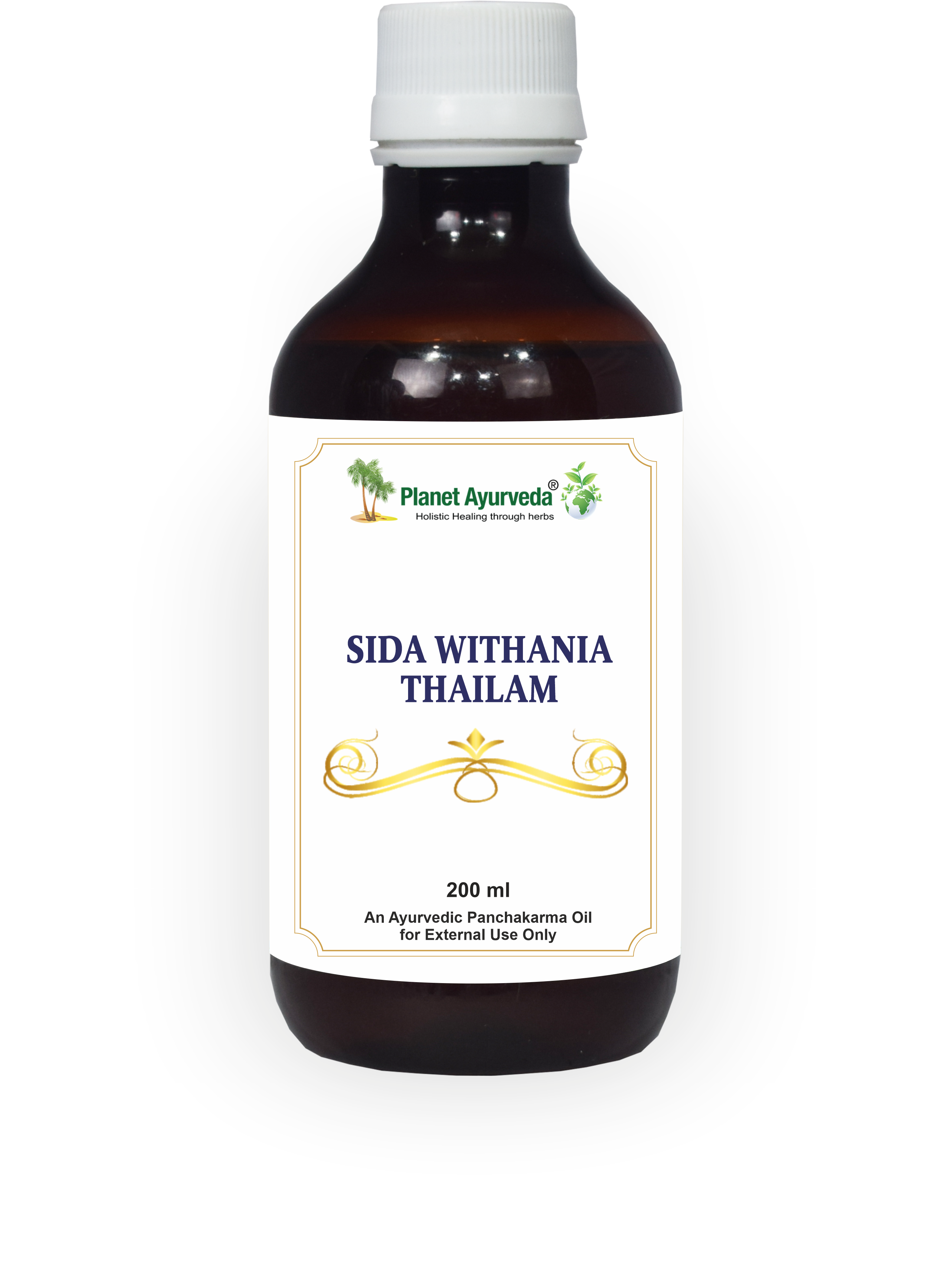 E-shop Sida Withania Thailam - Uzemňujúci olej pre nervy a svaly - 200 ml