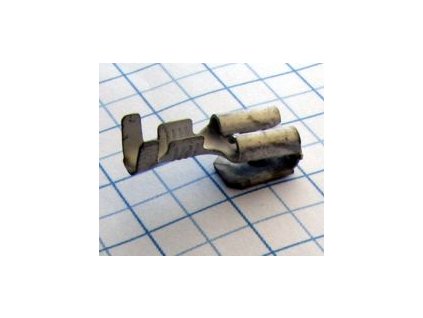 MTA Dutinka plochá s kolíkom 6,3 pocínovaná