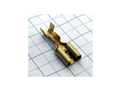 MTA Dutinka plochá 6,3mm mosadzná-tenká 03,-0,8