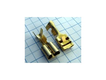 MTA Dutinka s jazýčkom 6,3mm mosadz 1-2,5