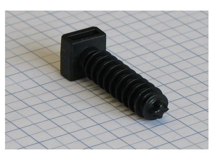 Elematic Príchytka na viazacie pásky hmoždinková- čierna