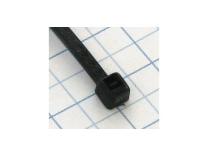 MTA Páska viazacia 200 X 4,8mm čierna-100ks- balenie