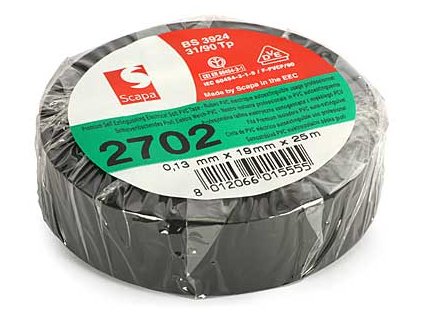 Scapa Páska PVC izolačná 19mmX10m-čierna