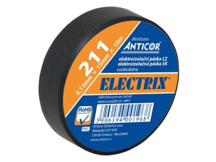 ANTICOR Páska PVC 50mmX20m - čierna