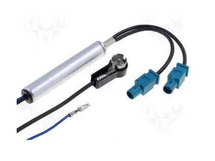 Výhybka pre ant.zosilňovač- 2X Fakra + bosch