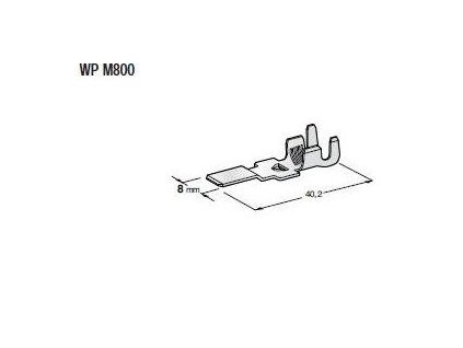 MTA Kolík s jazýčkom  8mm neizolovaný ( 6-8 )-  WP M800