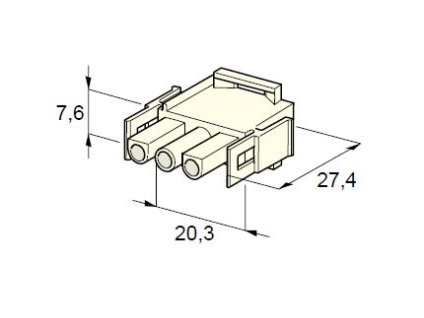 MTA Samec - obal 3-cestný - silon /12.01210/