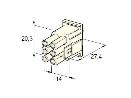 MTA Samec - obal 6-cestný - silon /12.01210/